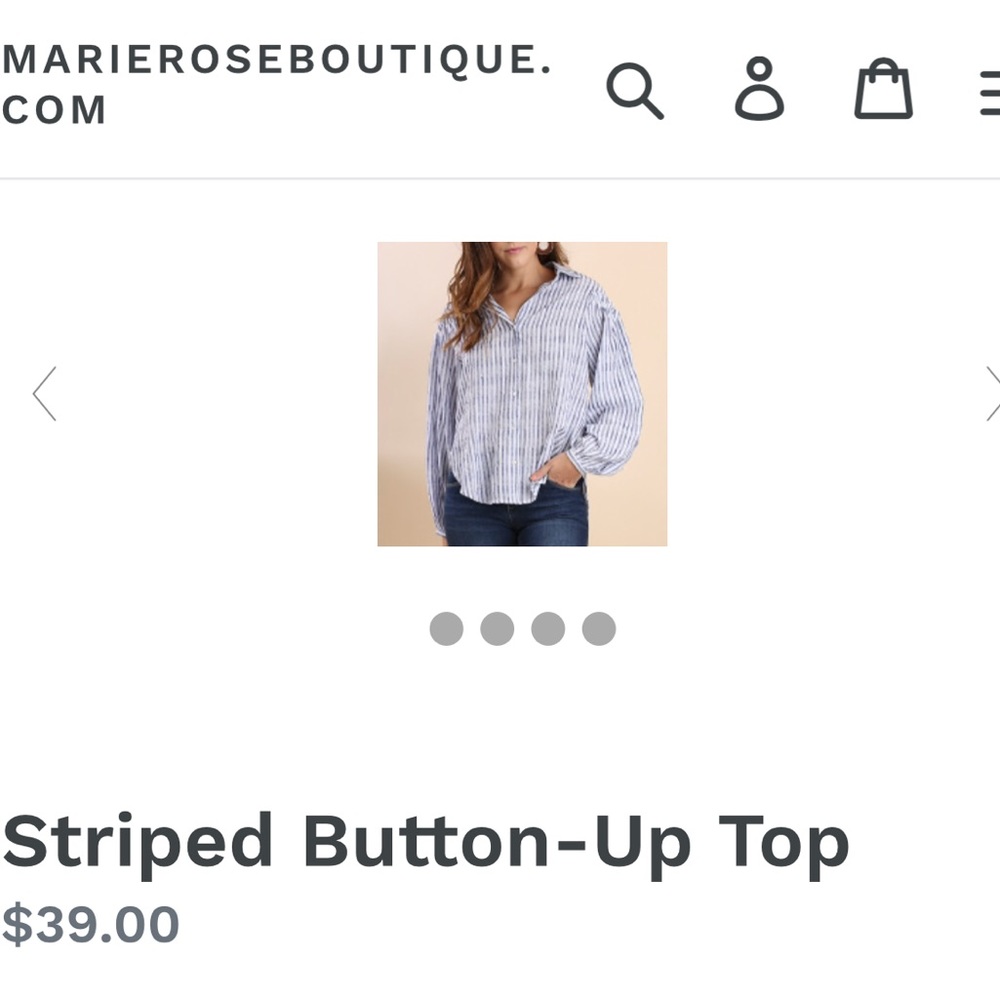 Striped Button-Up Top